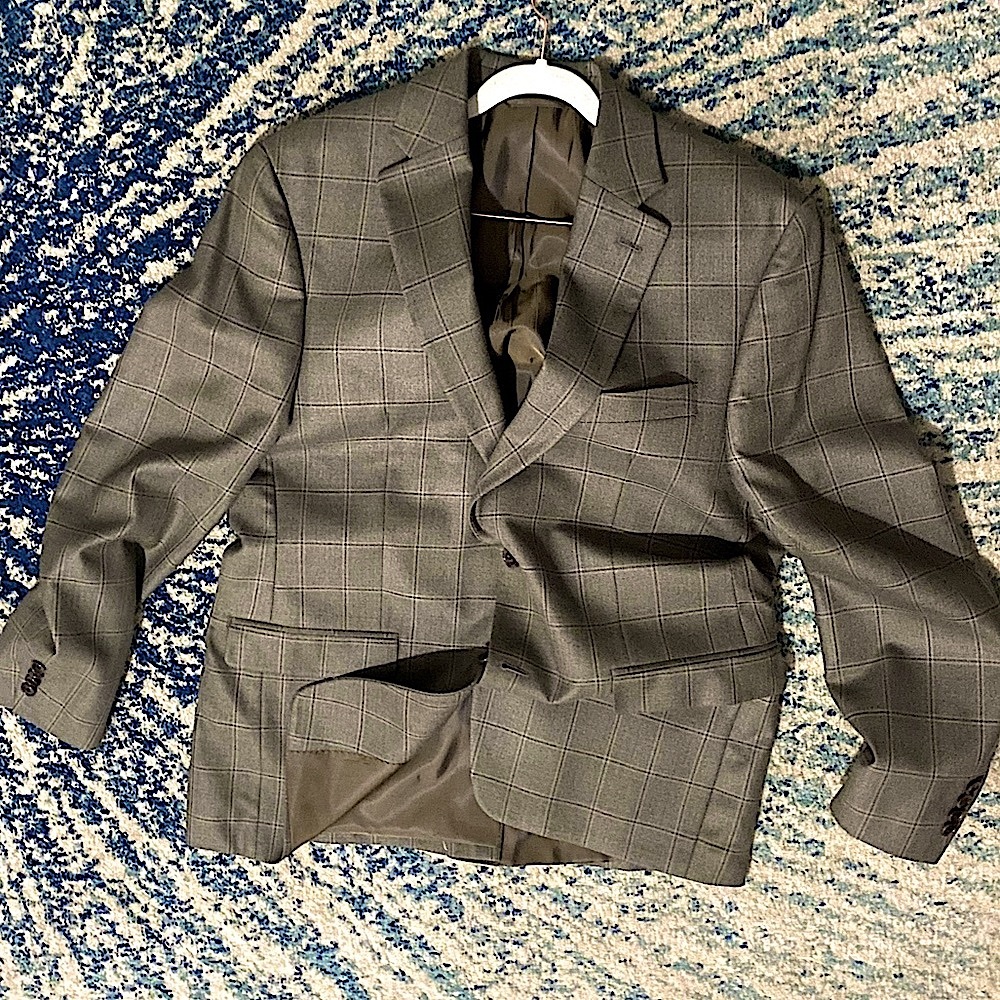 Ralph Lauren Check Blazer | Brand New | all wool+silk | size 41R